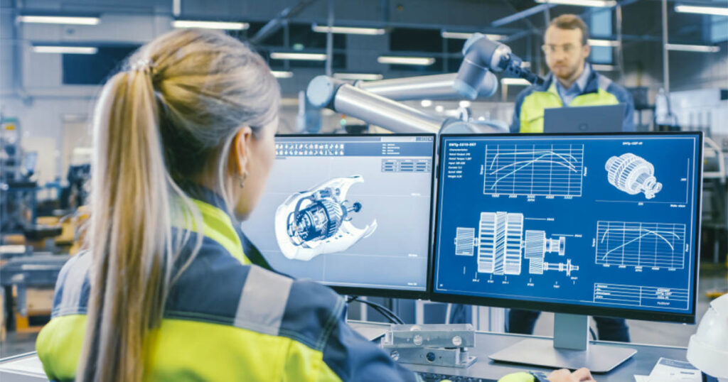 Logoipsum Mechanical Engineer ontwerpt mechanische constructie met 3D software pakket